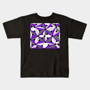 Abstract geometric pattern - purple. Kids T-Shirt